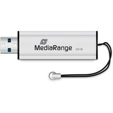 MediaRange MR918 Pen drive USB - 128GB - Nero, Argento