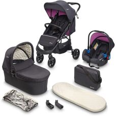 BabyGO Style - 3in1, rosegold/black - Baby, Kinderwagen