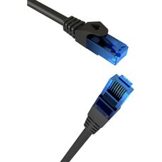 KabelDirekt 4260414840708 Netzwerkkabel - Schwarz - 7,5 m