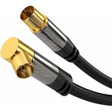 KabelDirekt 4260414843709 kabel koncentryczny - 1m - Czarny