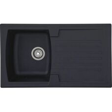 Lavello cucina Respekta Boston - 86x50cm, Mineralite Nero