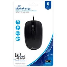 MediaRange MROS211 Maus - Optisch, Kabelgebunden, 3-Tasten