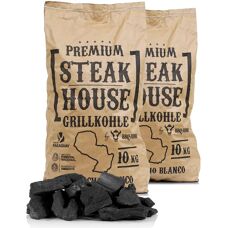 BBQ-Toro Premium Steak House Carbone da griglia - BIANCO