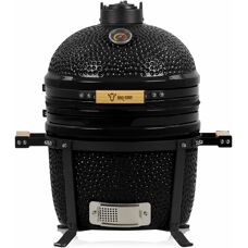 Bbq-toro Keramik Kamado Grill - 39cm Schwarz mit Thermometer