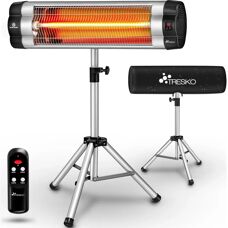 TRESKO Infrarotheizer 2500W Fernbedienung Indoor/Outdoor