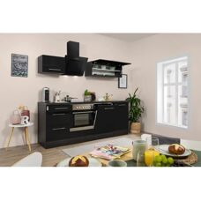 Set cucina completo RESPEKTA Amsterdam - Nero e Grigio