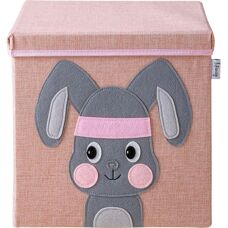 Caja de almacenamiento rosa con patrón de gato - Para niños