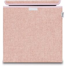 Caja de almacenamiento Lifeney con tapa - Rosa - 33x33x33cm