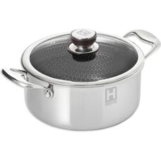 HENSSLERS Edelstahl 5L Allround Kochtopf - 24cm, Induktion