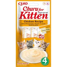 Inaba Croquettes pour Chatons - Poulet - 4X14G