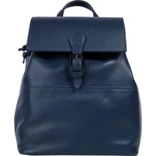 Cityrucksack CLUTY - Blau - Leder - Made in Italy - Rucksack