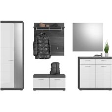 Inn.Furn Shawn GE7013-06 - White High-Gloss - Wardrobe Set