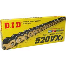 D.I.D 520VX3 Goud & Zwart Ketting - Drive Chain