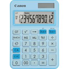 Canon LS-125KB Pastellkék Számológép - 12 számjegyű, Napelemes és Akkumulátoros