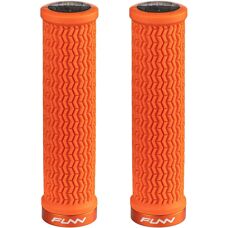 Funn Holeshot Handvatten - 31mm, Oranje, Lock-On, 130mm