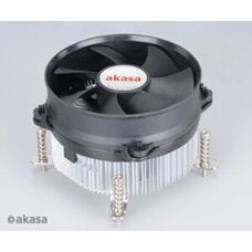 Akasa AK-CCE-7105EP CPU Koeler - Zwart, Zilver, 9,2cm