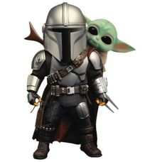 Beast Kingdom Star Wars Mandalorian Egg Attack Actionfigur - Mando & Baby Yoda