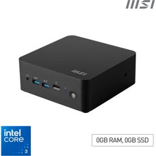 MSI Cubi i3 100U Mini PC - Barebones, Black, 0.84L - Mini PC