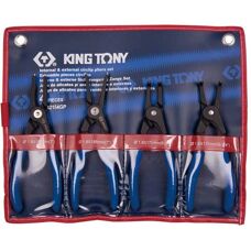 King Tony 4-Piece Circlip Pliers Set - Interior & Exterior