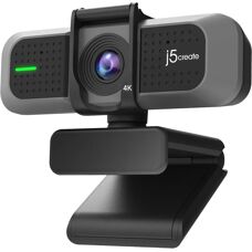 j5create JVU430 4K Ultra HD Webcam - Black and Silver