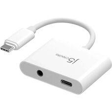 j5create JCA122-N Hangkártya - Hordozható USB-C 3,5mm adapter