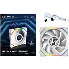 Lian Li UNI FAN SL Wireless LCD 120 ventoinha para PC - Branco