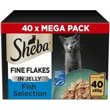Sheba Salmon Fish Flakes Pouches - Cat Food