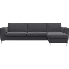 FLEXLUX Fiore L-Form Sofa - Klassisch, Komfort, Grau
