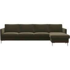 FLEXLUX Fiore L-Form Sammetsoffa - Skandinavisches Design