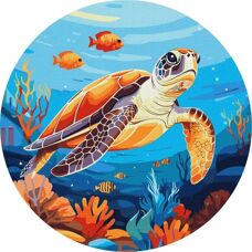 Ideyka - Mieszkańcy oceanu - 26cm - Malen nach Zahlen Set