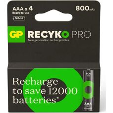 Batteria ricaricabile AAA GP Batteries ReCyko Pro - 800mAh