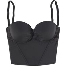 LASCANA Schwarze Korsage Modell 85 mit Herausnehmbaren Push-up