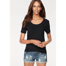 VIVANCE Elastisches Baumwoll-T-Shirt - Basic Damen-Shirt