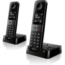 Bezdrátové telefon Philips D4752B s nahráváním - Černá