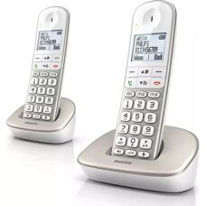 Philips XL4902S Vezeték nélküli Telefon - 2 Kézibeszélő - Fehér