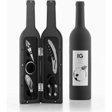 Conjunto de 5 acessórios para vinho InnovaGoods - Forma elegante de garrafa