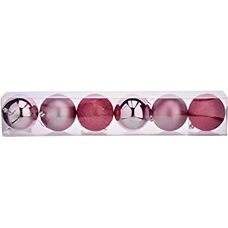 Krist+ Pink Plastic Christmas Baubles - Christmas Baubles