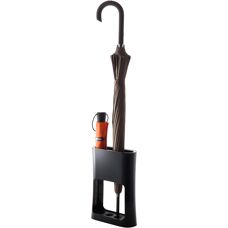 Yamazaki Zwarte Parapluhouder - Ovaal - Voor 4 paraplu's - Modern ontwerp
