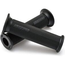 DAYTONA Motorcycle Handlebar Grips - Black, 22mm, 125mm