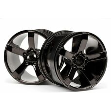 HPI Racing Bullet MT Räder Schwarz Chrome - RC Modellteil