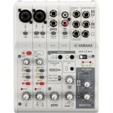 Yamaha AG06 MK2 White 6-channel Mixer - Audio Interface
