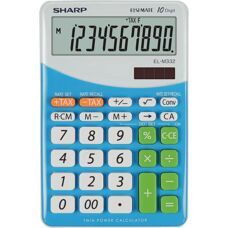 Calculatoare financiară de birou Sharp EL M332 BBL - Albastru