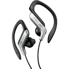 Casque JVC HA-EB75 - Crochets d'oreille ajustables, In-ear, Noir, Argent - Écouteurs - Publicité