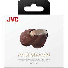 Écouteurs sans fil JVC - Marron - 24h autonomie - IPX4 - Bluetooth 5.3 - Microphone - Emballage écologique - Publicité