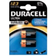 Duracell Ultra 123 Lithium Battery - CR123A, 3V, Pack of 2
