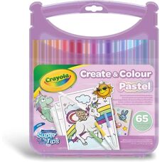 Set Creativo Pastello Crayola - 65 Pezzi con Super Tips