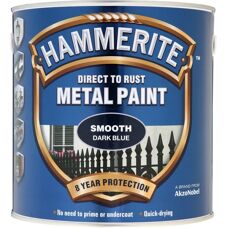 Hammerite Dark Blue Rust-Direct Metal Paint - 250ml - Exterior