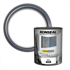 Ronseal White Satin UPVC Paint - 750ml