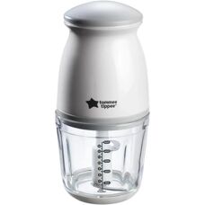 Tommee Tippee Quick-Chop Mini Baby Food Blender and Chopper - Weaning, Durable Glass Bowl