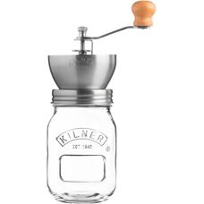 Kilner Kaffeemühle - Edelstahl, Transparent - Flachmühle